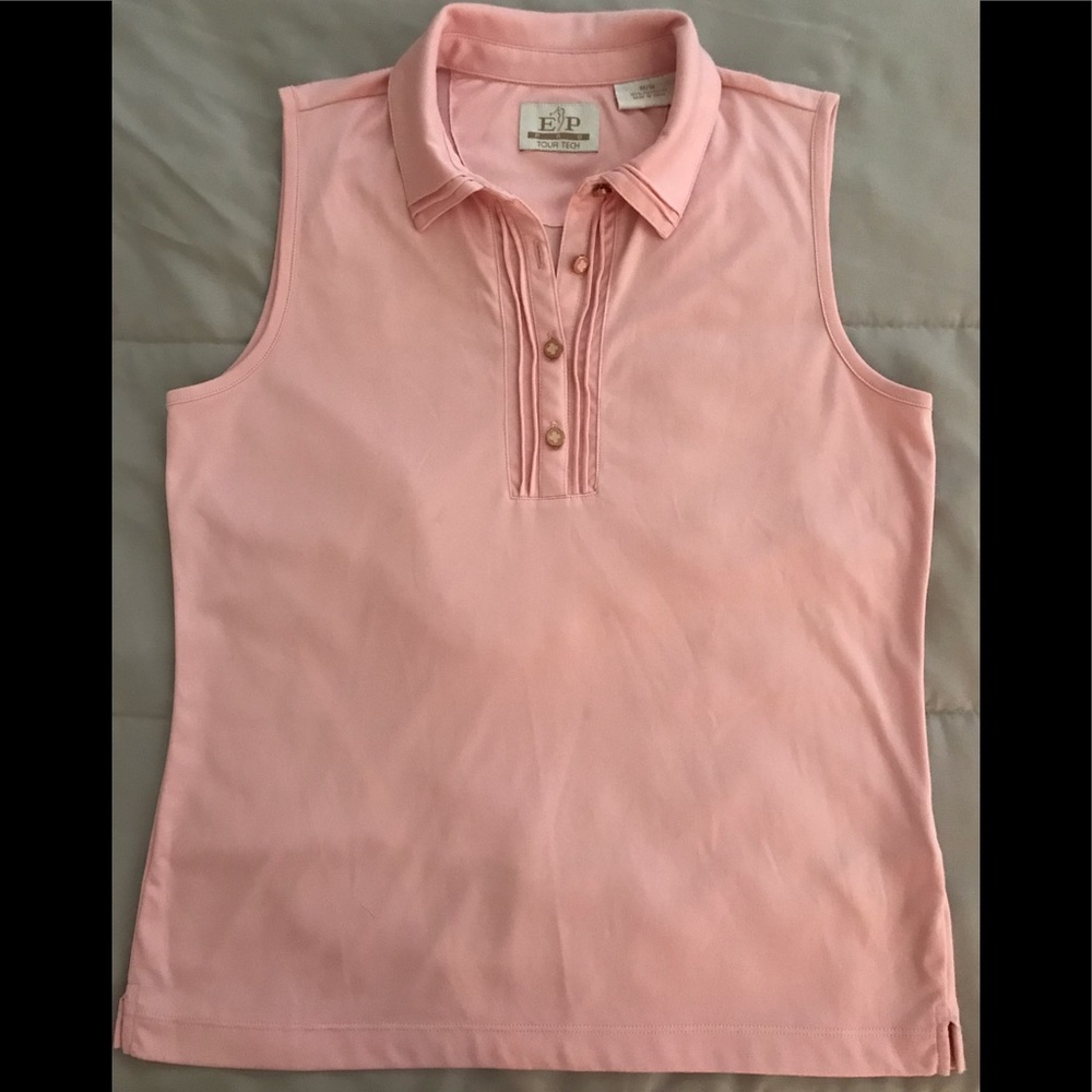 EP PRO TOUR TECH Sleeveless Pin Tuck Detail  Shirt